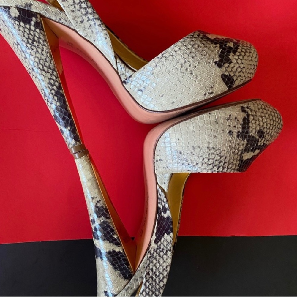 Report Signature sling back leather